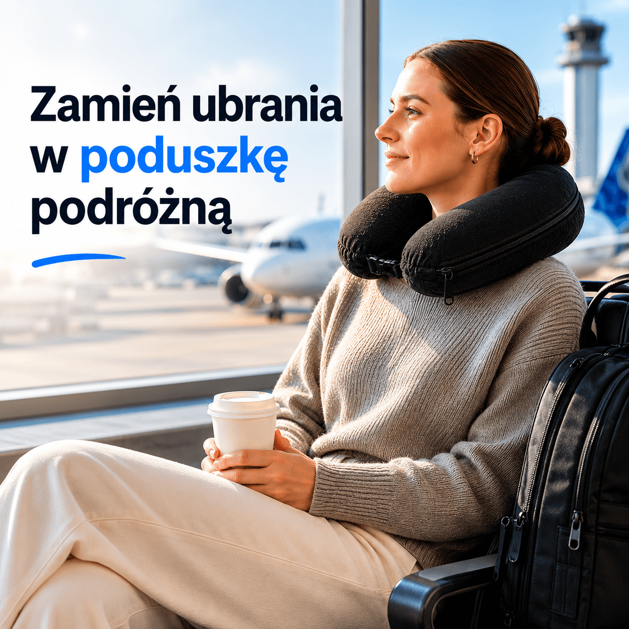 Packsy - Poduszka 2w1 na Ubrania i Więcej Miejsca w Bagażu